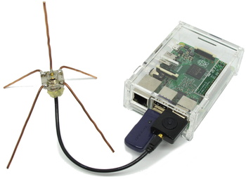 Raspberry Pi + rtl-sdr + antenne