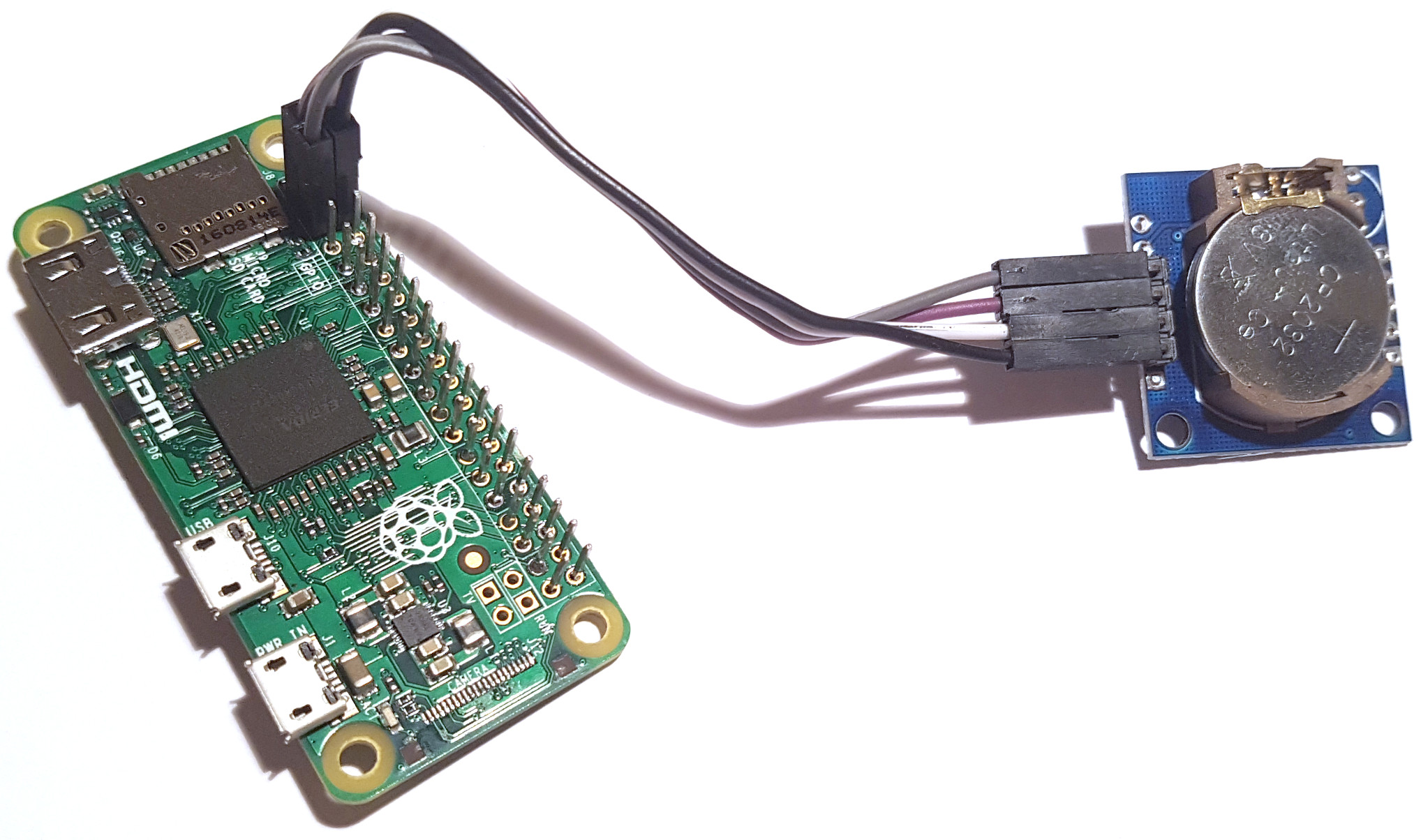 Branchement RTC DS1307 sur un Raspberry Pi Zero