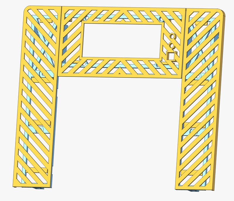 Modèle 3D sous FreeCAD de la façade
