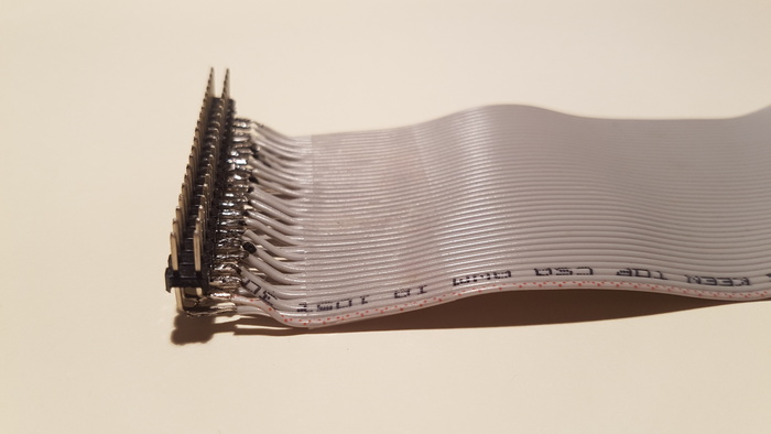 Connecteur coudé soudé de la nappe IDE Connecteur coudé soudé de la nappe IDE